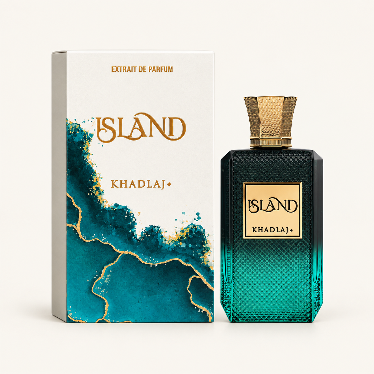 Khadlaj Island 100 ml — perfume and box