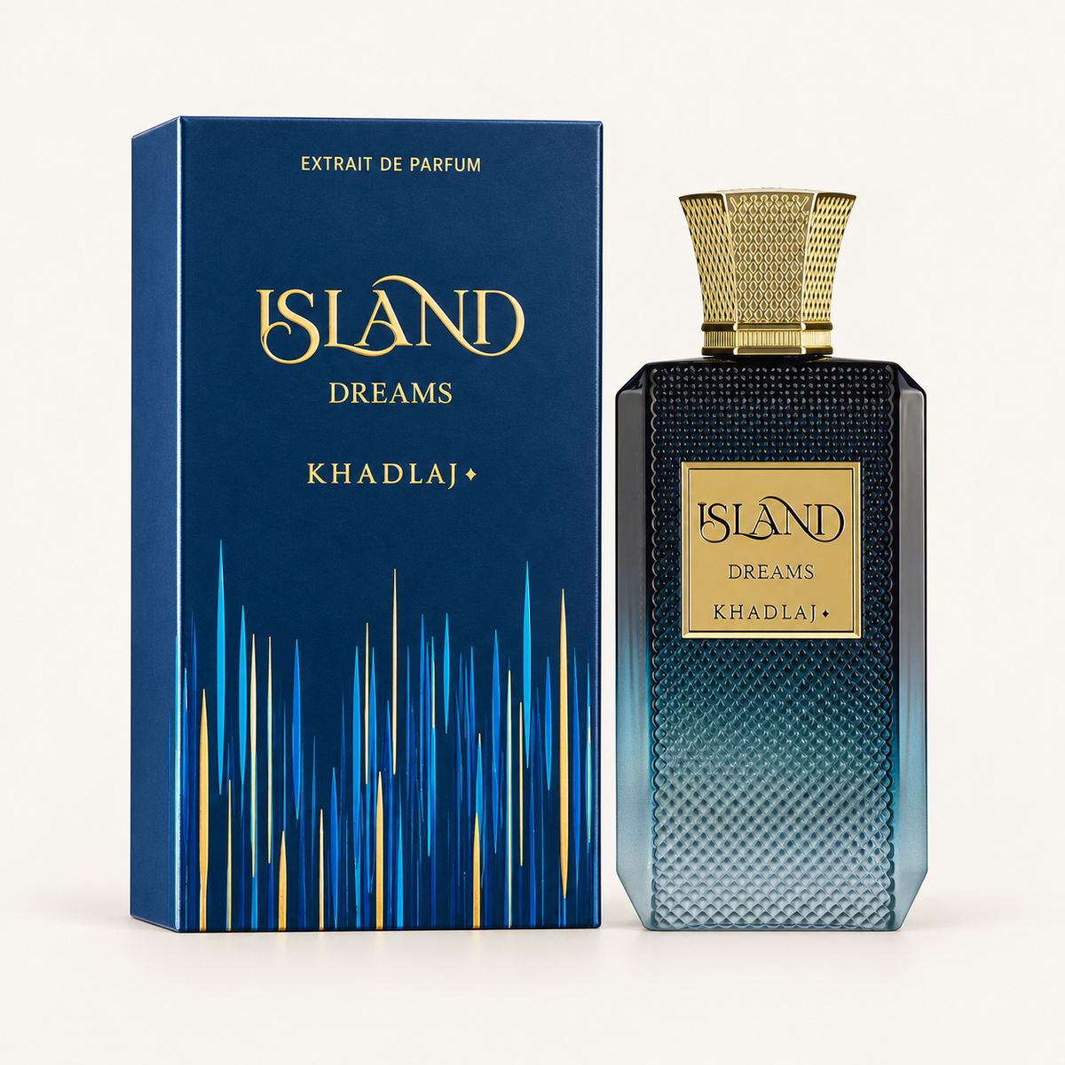 Khadlaj Island Dreams 100 ml — perfume and box
