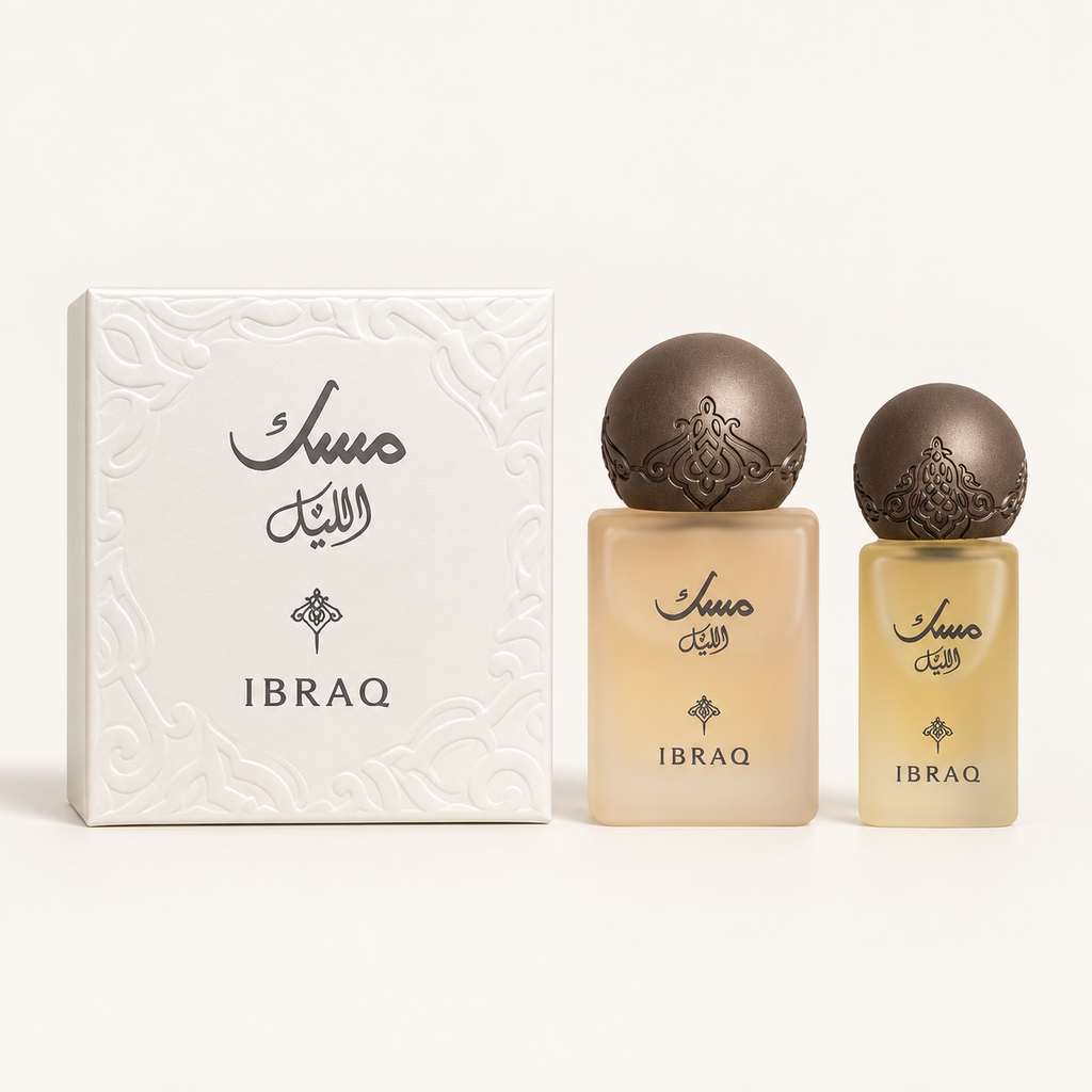 IBRAQ Musk Al layl — perfume and oil with box