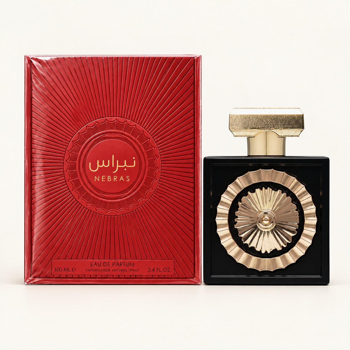 Lattafa Nebras 100 ml — perfume and box