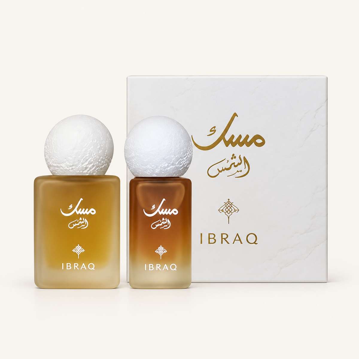 IBRAQ shams mini musk set, 10 ml + 6 ml, studio presentation